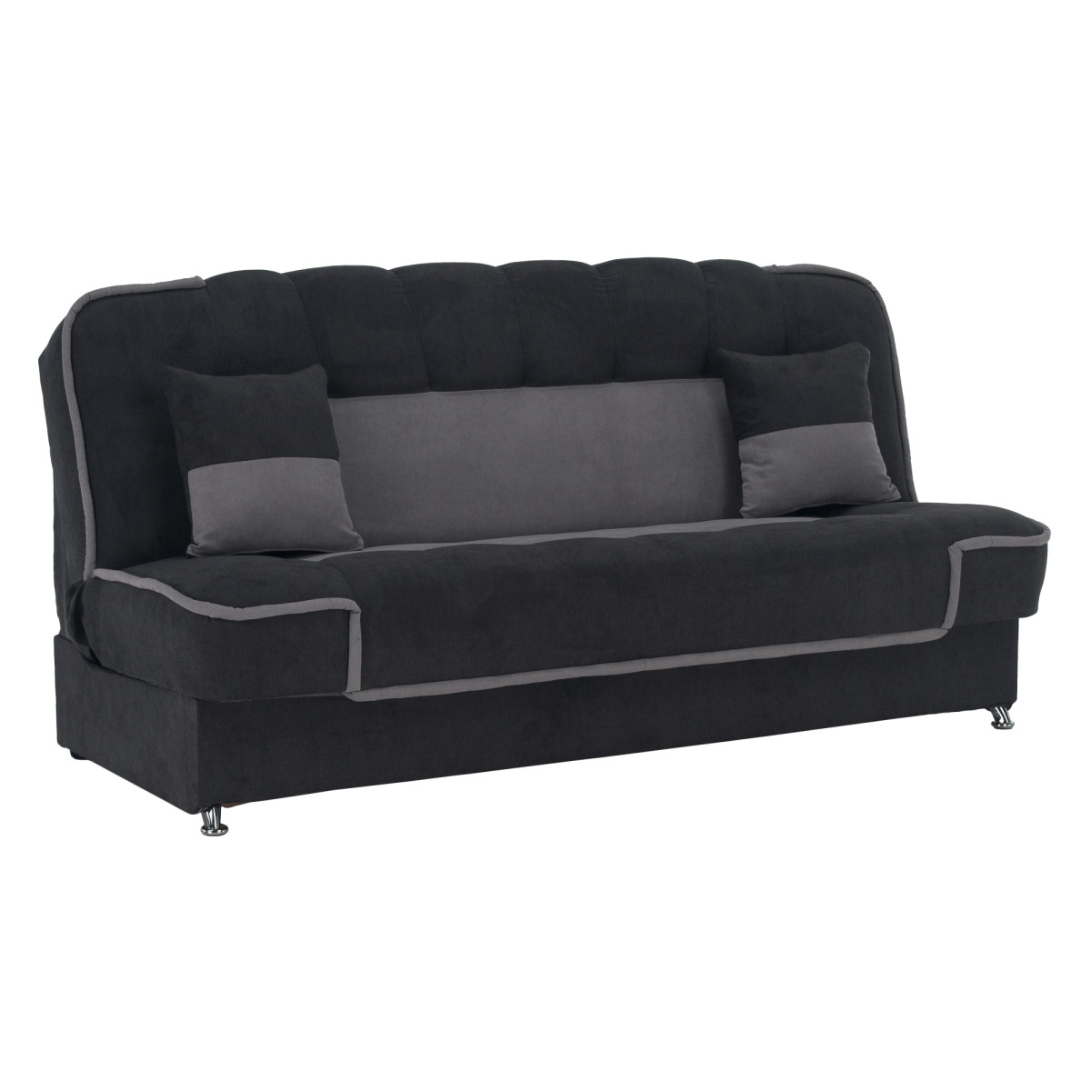 Kinyitható dívány, sötétszürke/világosszürke, PERSI (RP)