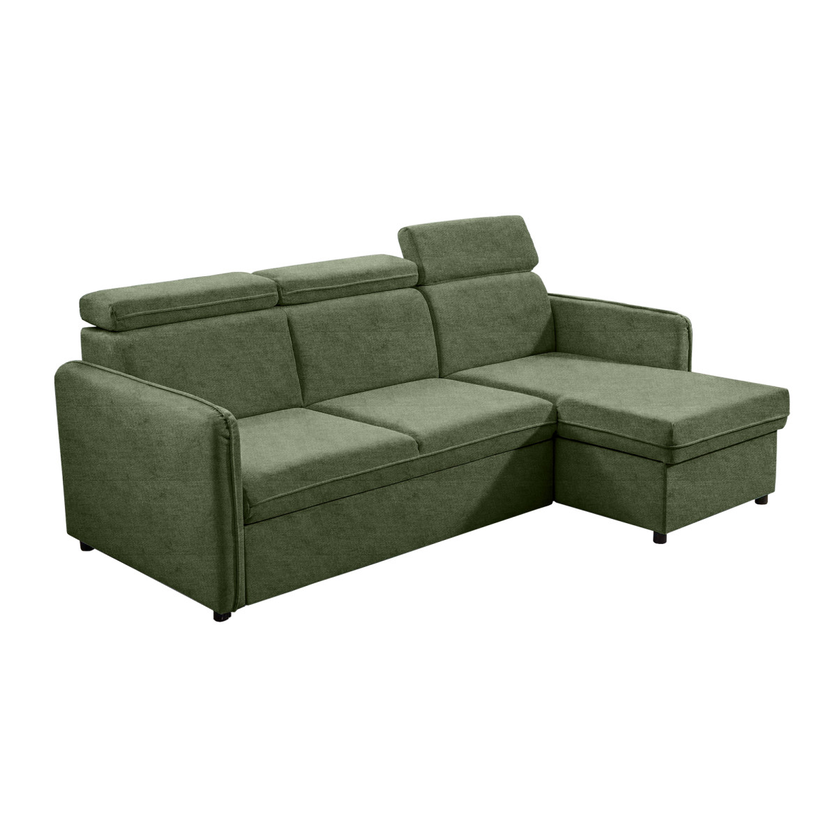 Kinyitható ülőgarnitúra, zöld, ALECHANDRO B ROH (RP)