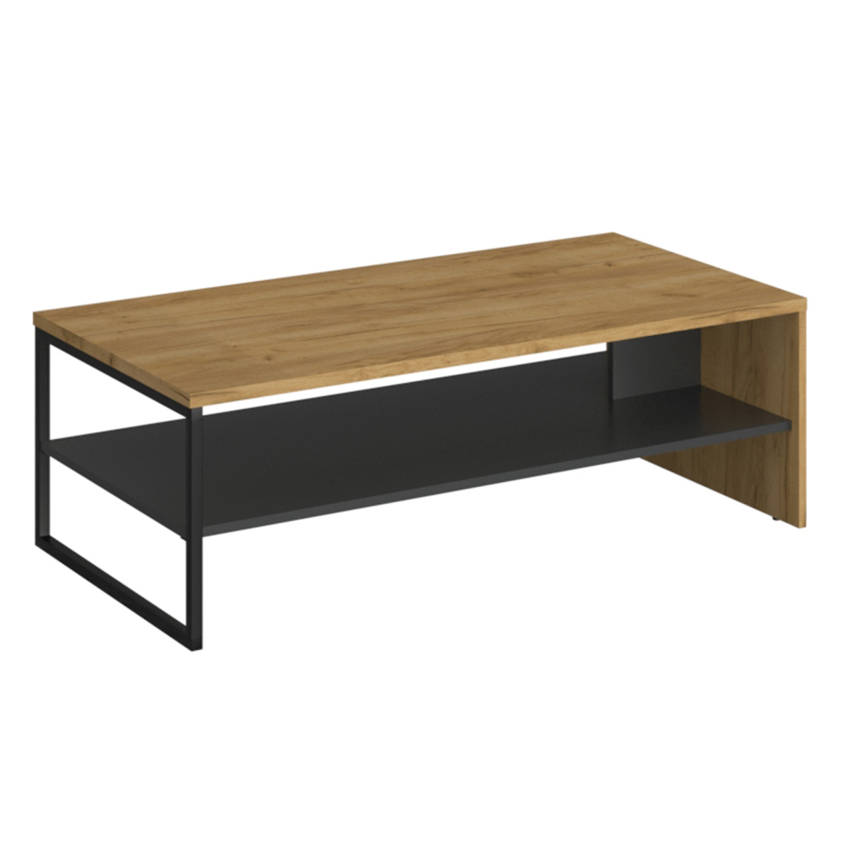 Dohányzóasztal 120, dub craf arany/antracit, SANTANA (RP)