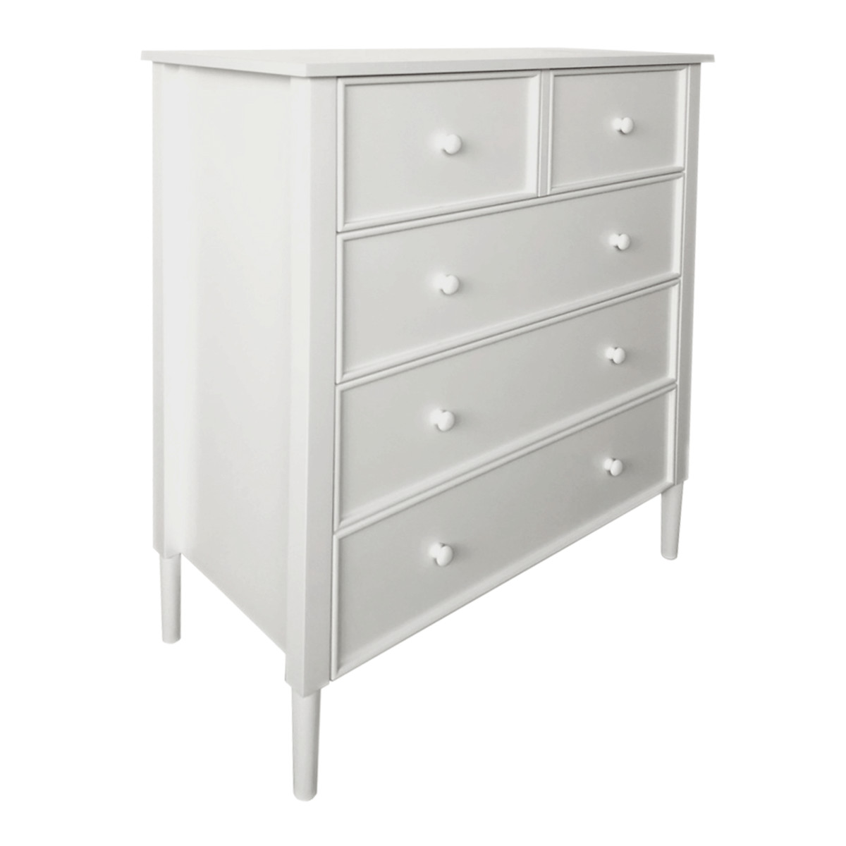 Komód, fehér, TEANA (RP)