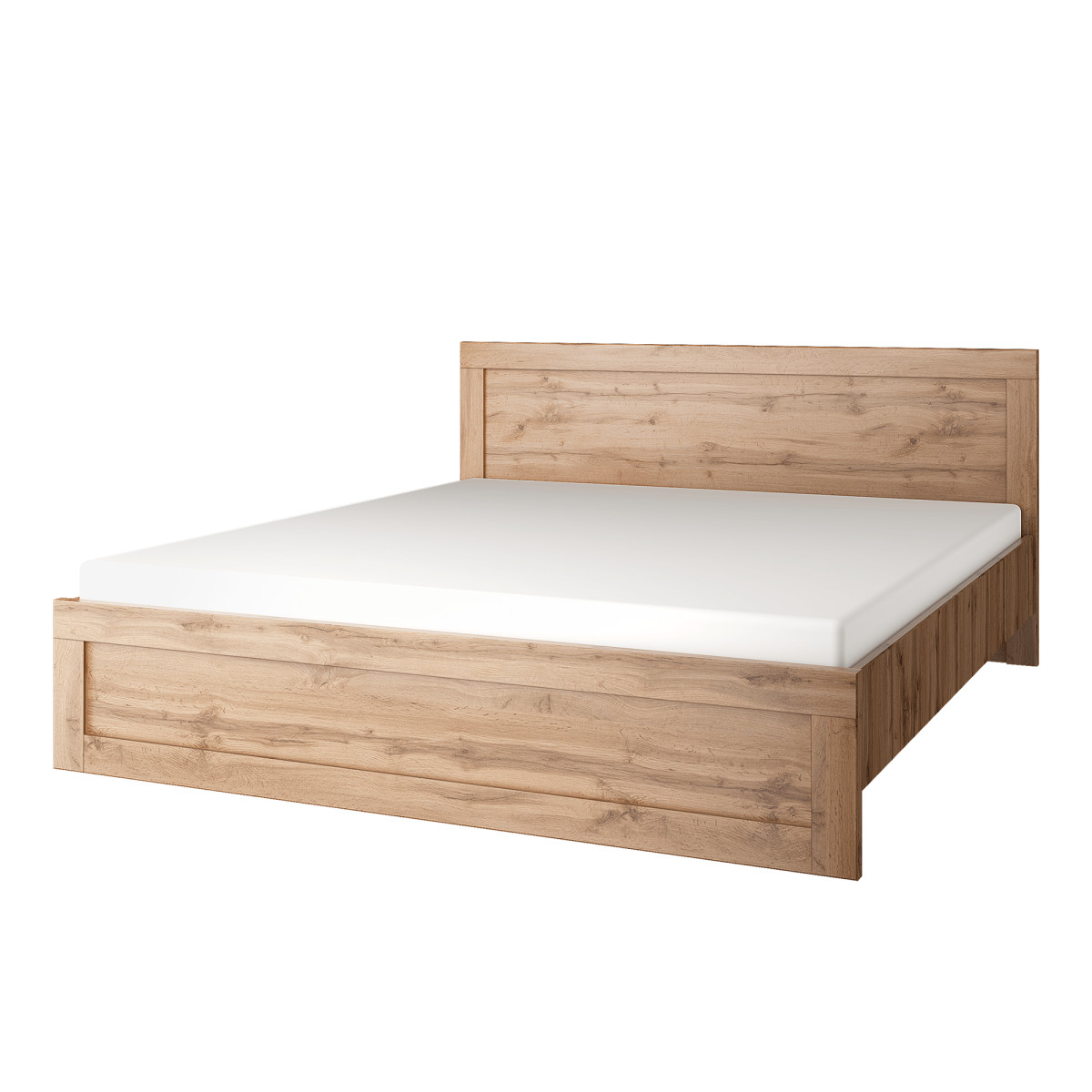 Franciaágy, 180x200, wotan tölgy, MORATIZ (RP)