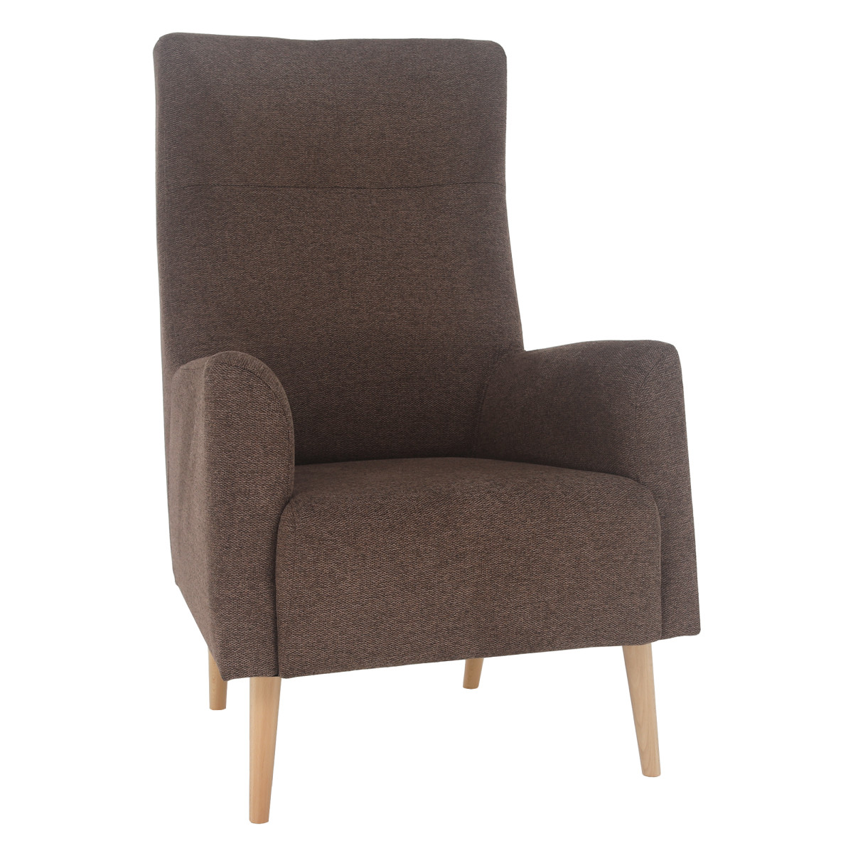 Füles fotel, barna/tölgy, SAMY (RP)