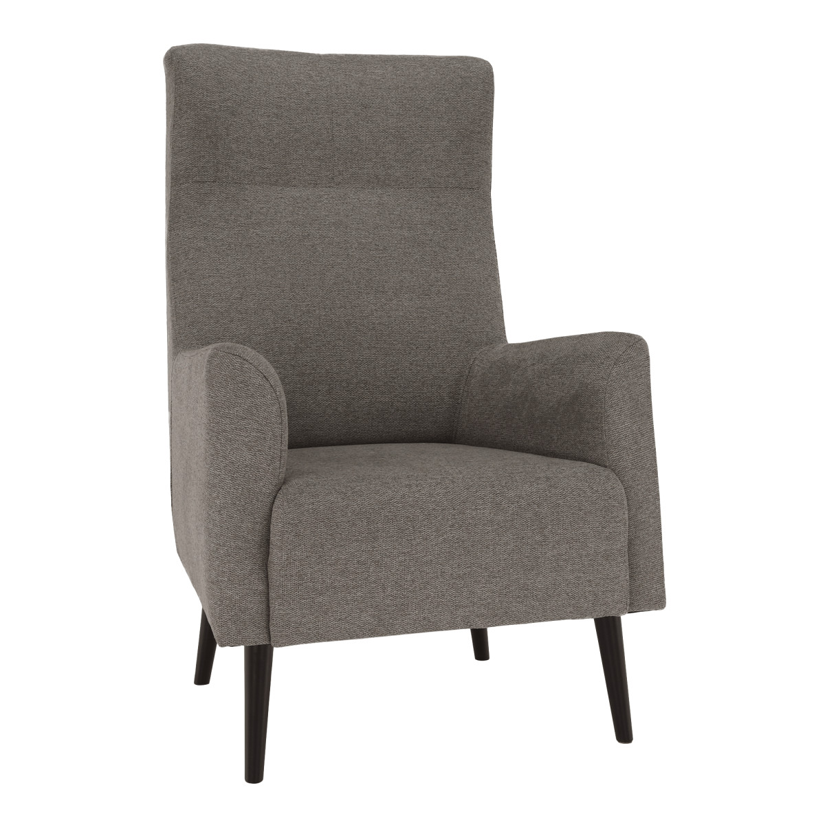 Füles fotel, szürke/fekete, SAMY (RP)