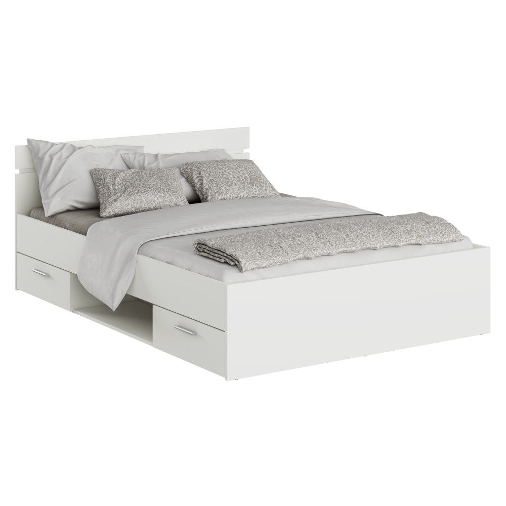 Ágykeret, 140x200, fehér, MICHIGAN NEW (RP)