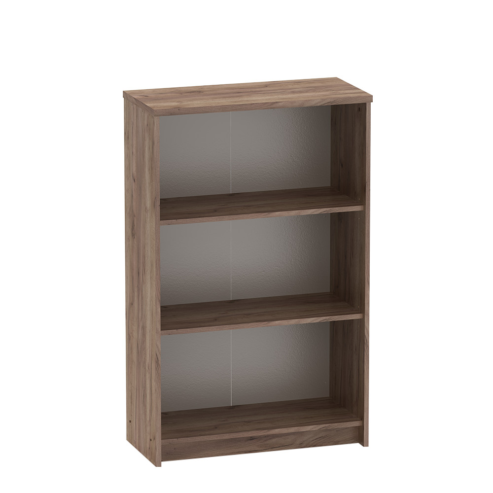 Irodai polcos szekrény, kraft dunkel/fehér, JOHAN 2 NEW 03 (RP)