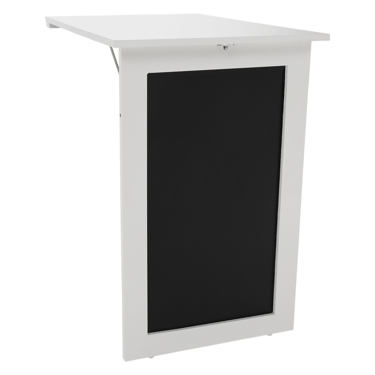 Összecsukható asztal falhoz, krétás táblával, fehér, ZALMAN (RP)