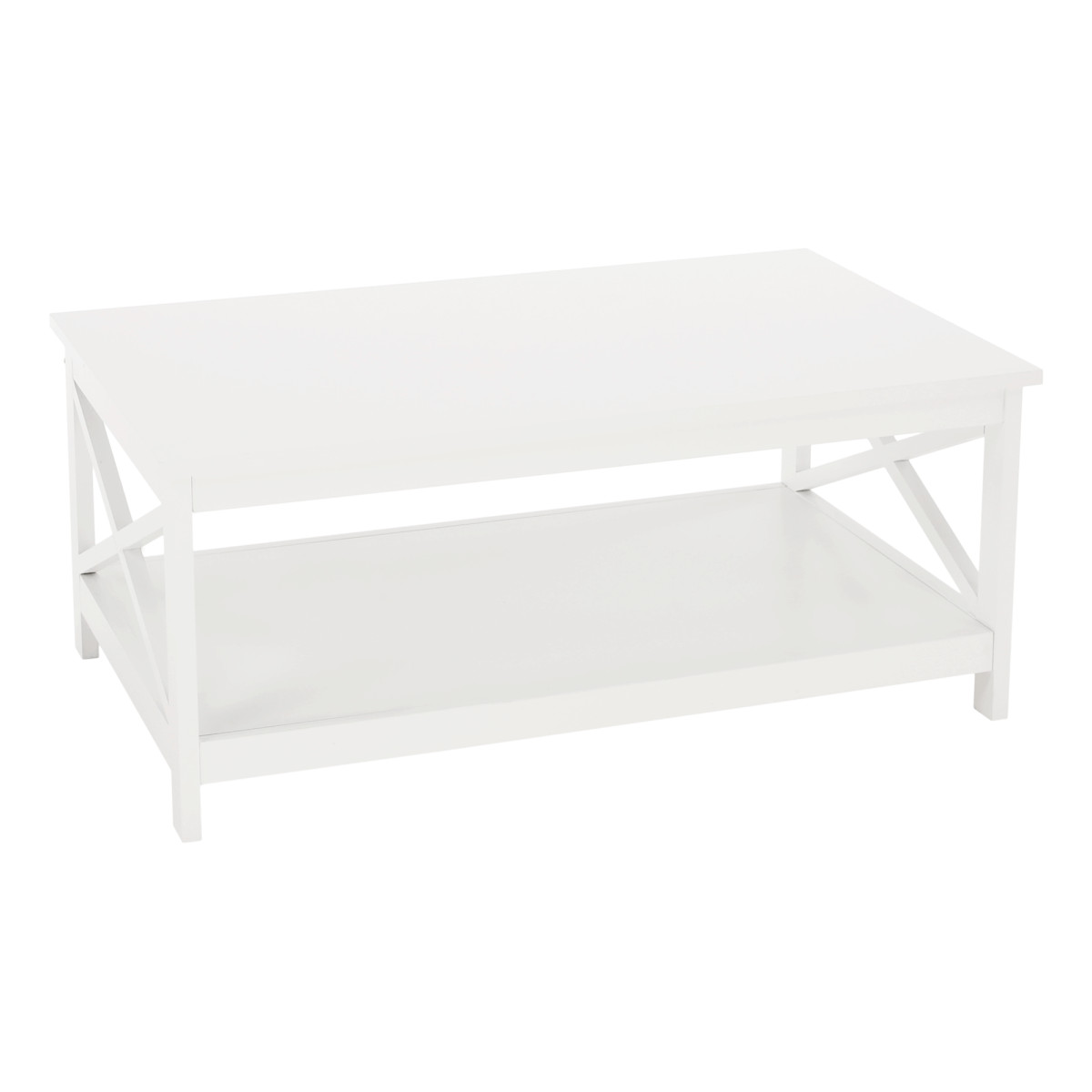 Dohányzóasztal, fehér, EDRIA (RP)