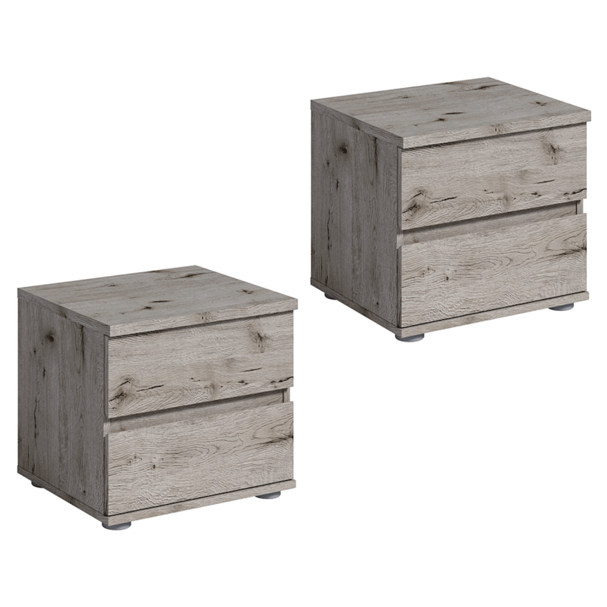 Éjjeliszekrény, 2db, wellington tölgy, TOGOS (RP)