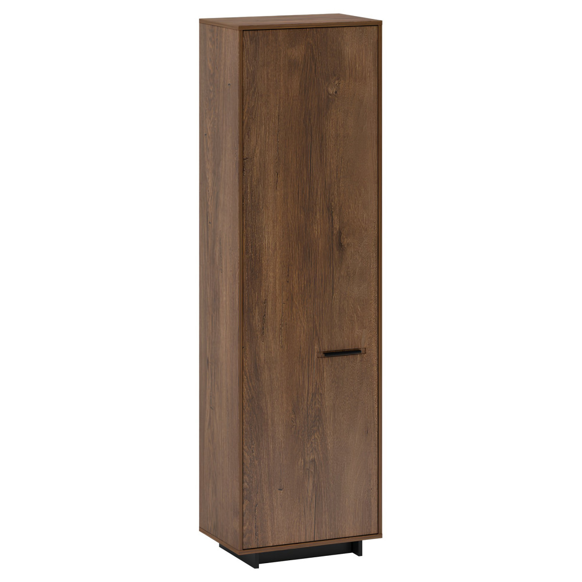 Szekrény, bolzano tölgy/fekete, balos, DELIS V1 (RP)