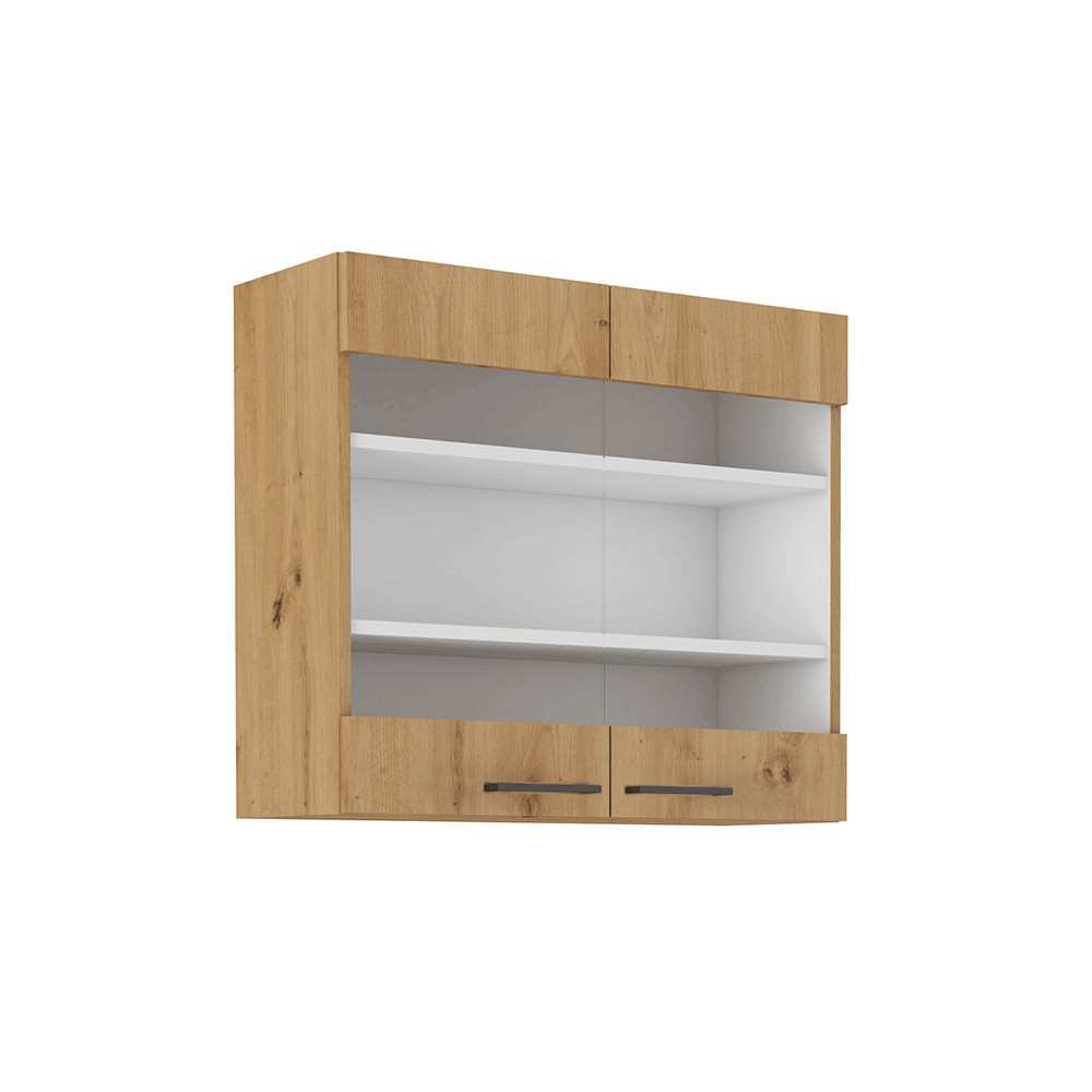 Felső szekrény, artisan tölgy, MONRO 80 GS-72 2F (RP)