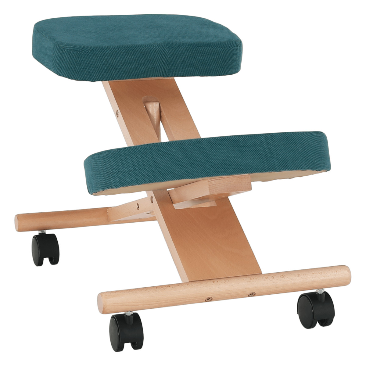 Ergonomikus térdelőszék, kerozin/bükkfa, FLONET (RP)