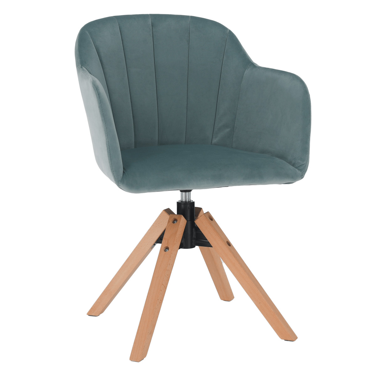 Forgószék, Velvet szövet, neomint/bükk, DALIO (RP)