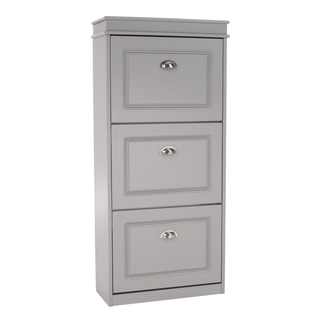 Cipőpolc, 3-soros, szürke , SEBER TYP 2 (RP)