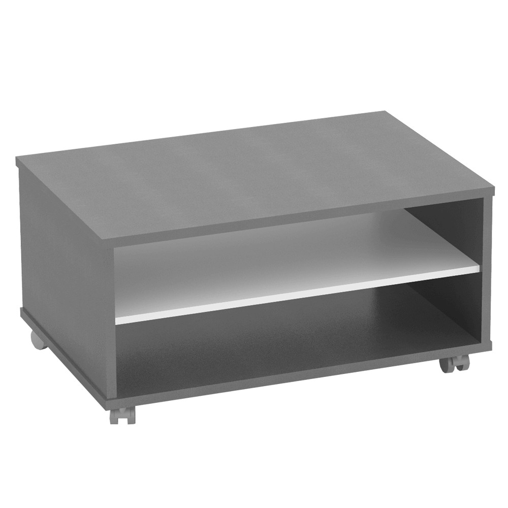 Dohányzóasztal, grafit/féher , RIOMA NEW TYP 32 (RP)