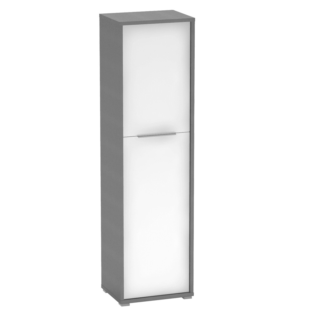 Polcos szekrény, grafit/fehér, RIOMA NEW TYP 08 (RP)