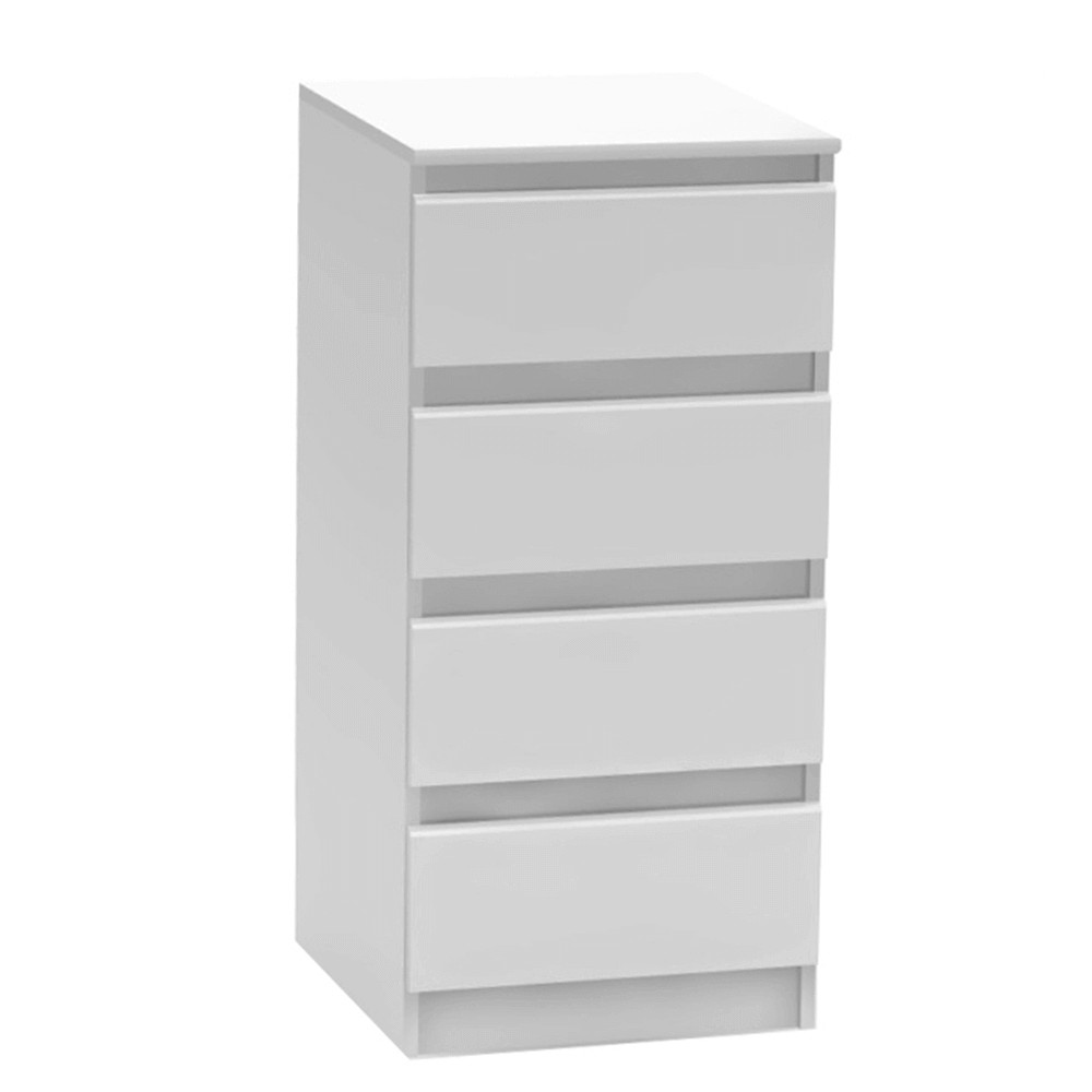 4 fiókos komód, fehér, HANY NEW 009 (RP)