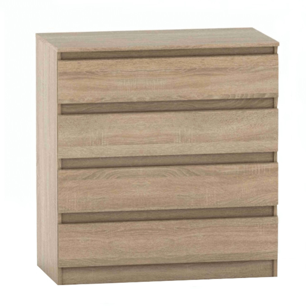 4 fiókos komód, tölgy sonoma, HANY NEW 004 (RP)