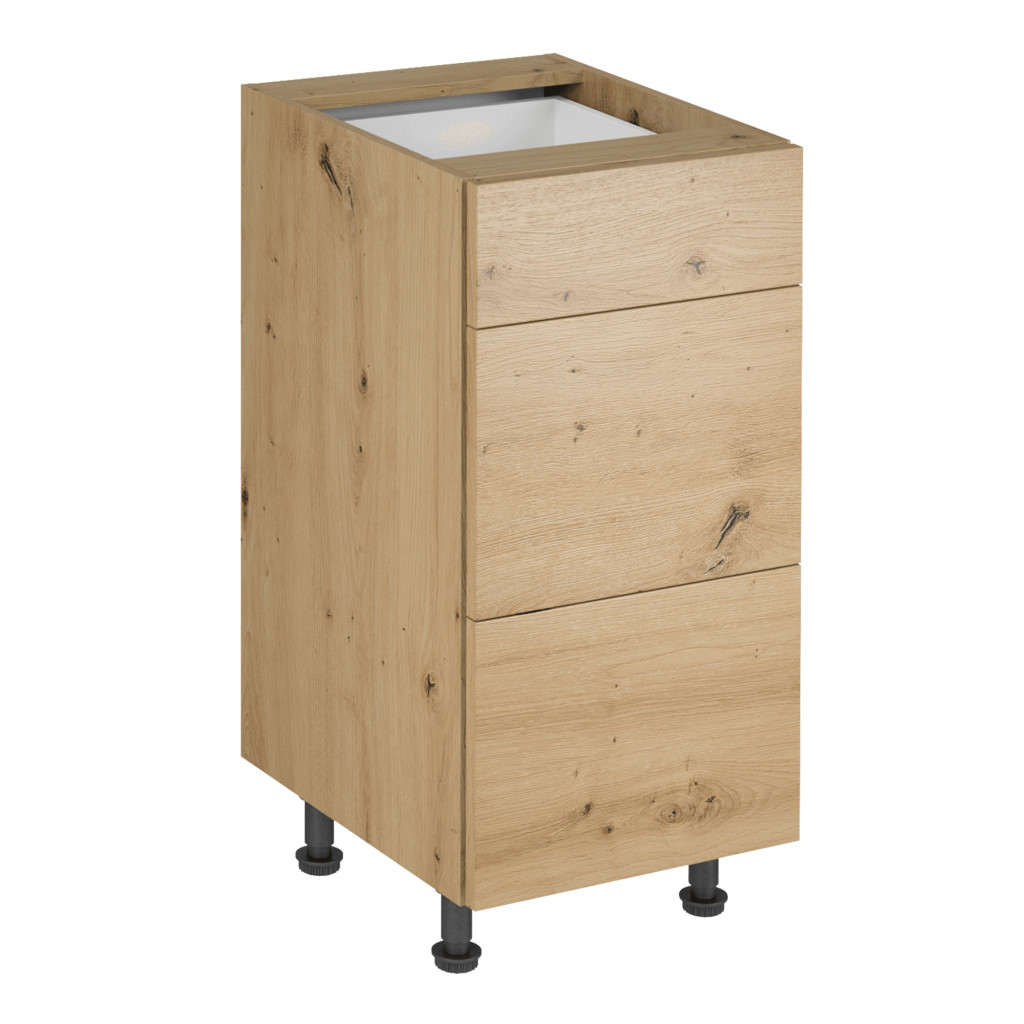 Alsó szekrény, artisan tölgy, LANGEN D40S3 P (RP)