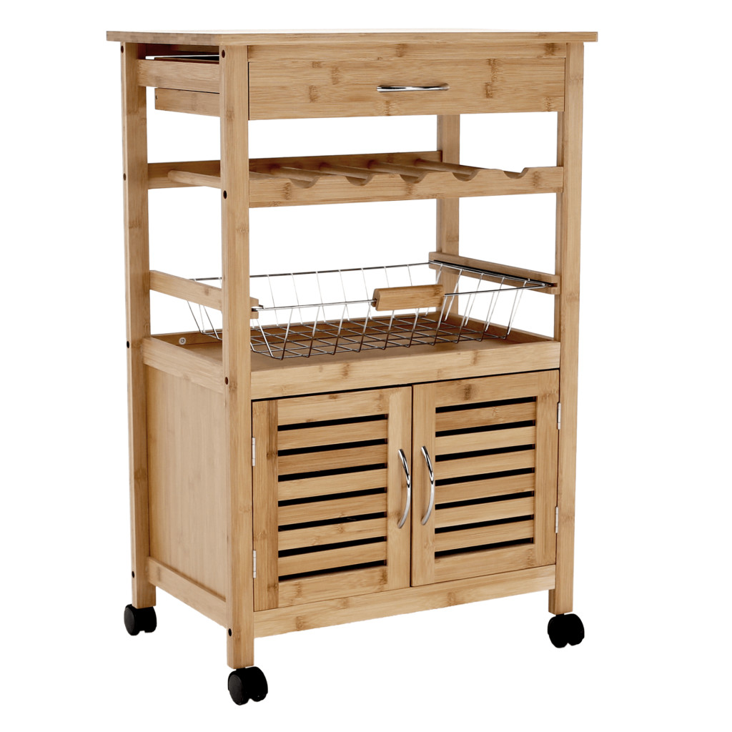 Tálalókocsi, természetes, NAVID (RP)