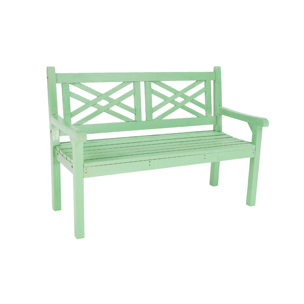 Fából készült kerti pad, neo mint, 124 cm, FABLA (RP)