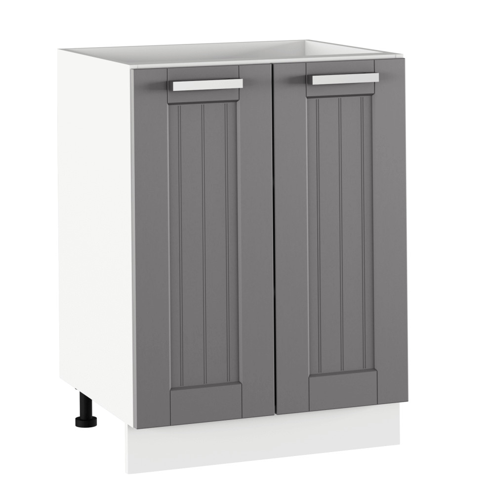 Alsó szekrény, sötétszürke/fehér, JULIA TYP 56 (RP)