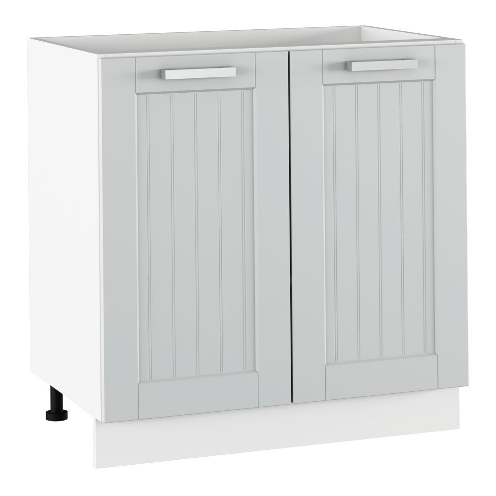 Alsó szekrény, világosszürke/fehér, JULIA TYP 60 (RP)