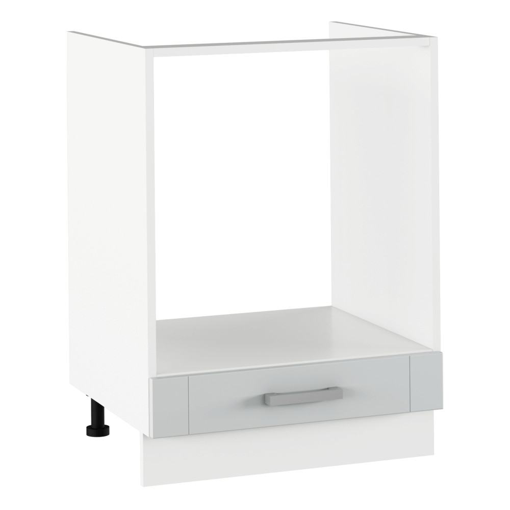 Alsó beépített szekrény, világosszürke/fehér, JULIA TYP 58 (RP)