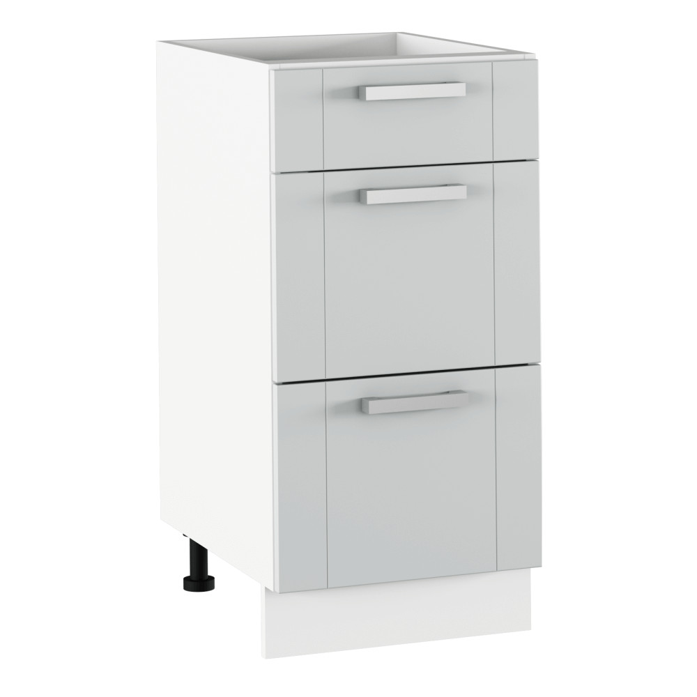 Alsó szekrény, világosszürke/fehér, JULIA TYP 53 (RP)