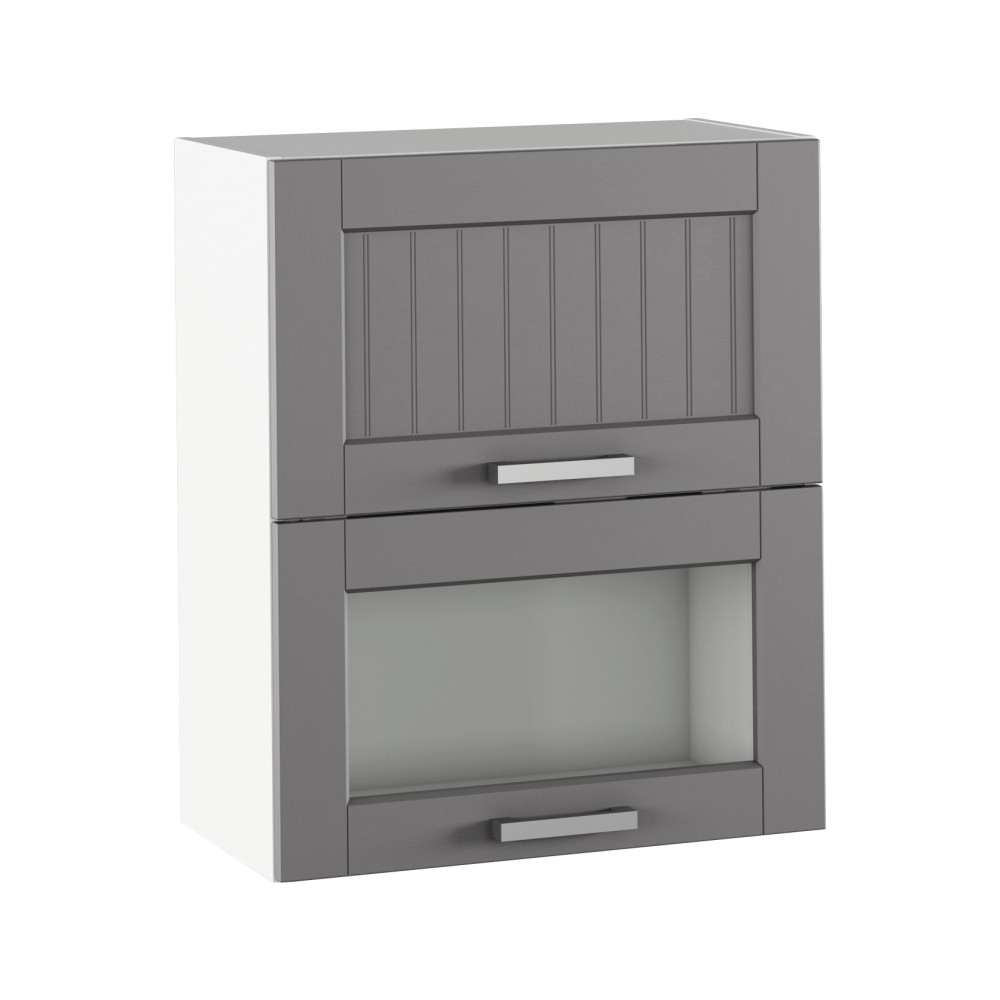 Felső szekrény, sötétszürke/fehér, JULIA TYP 8 (RP)