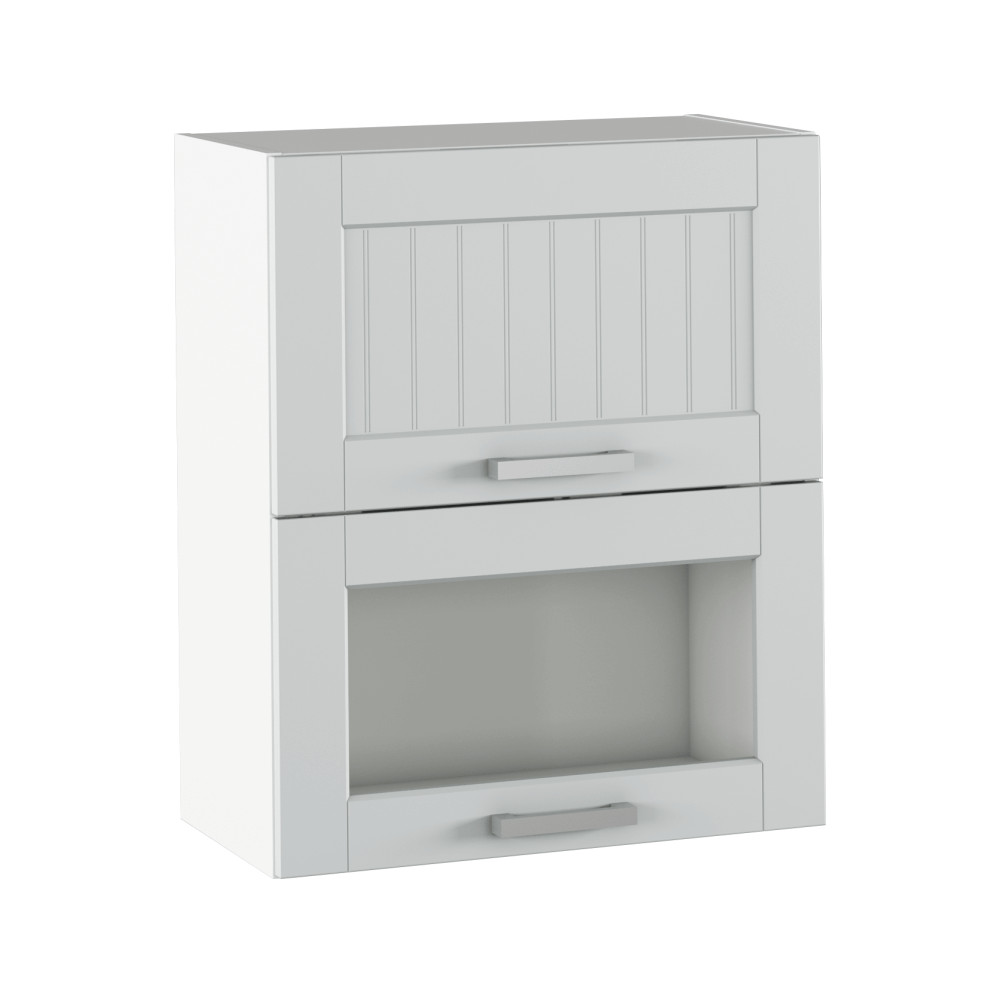 Felső szekrény, világosszürke/fehér, JULIA TYP 8 (RP)