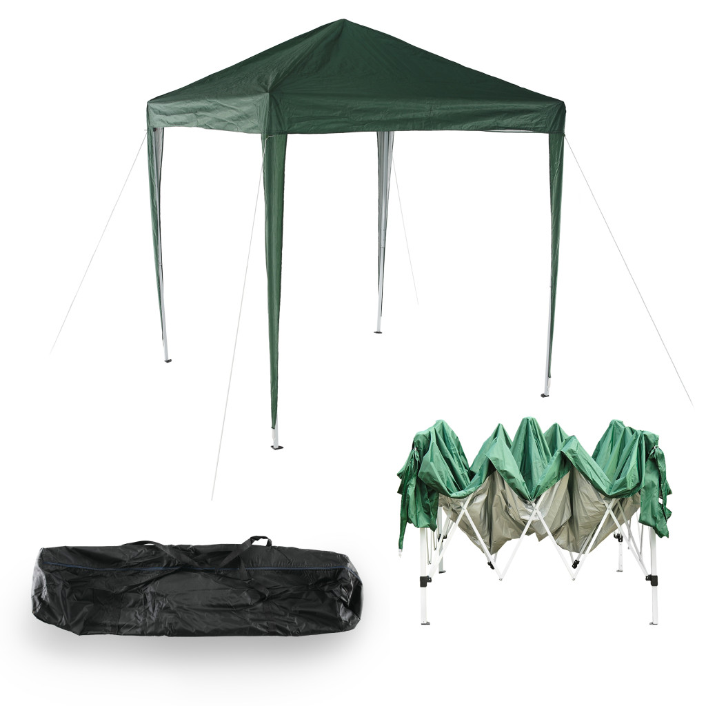 Öszecsukhatós kerti pavilon, zöld, 2x2 m, TREKAN TYP 1 (RP)