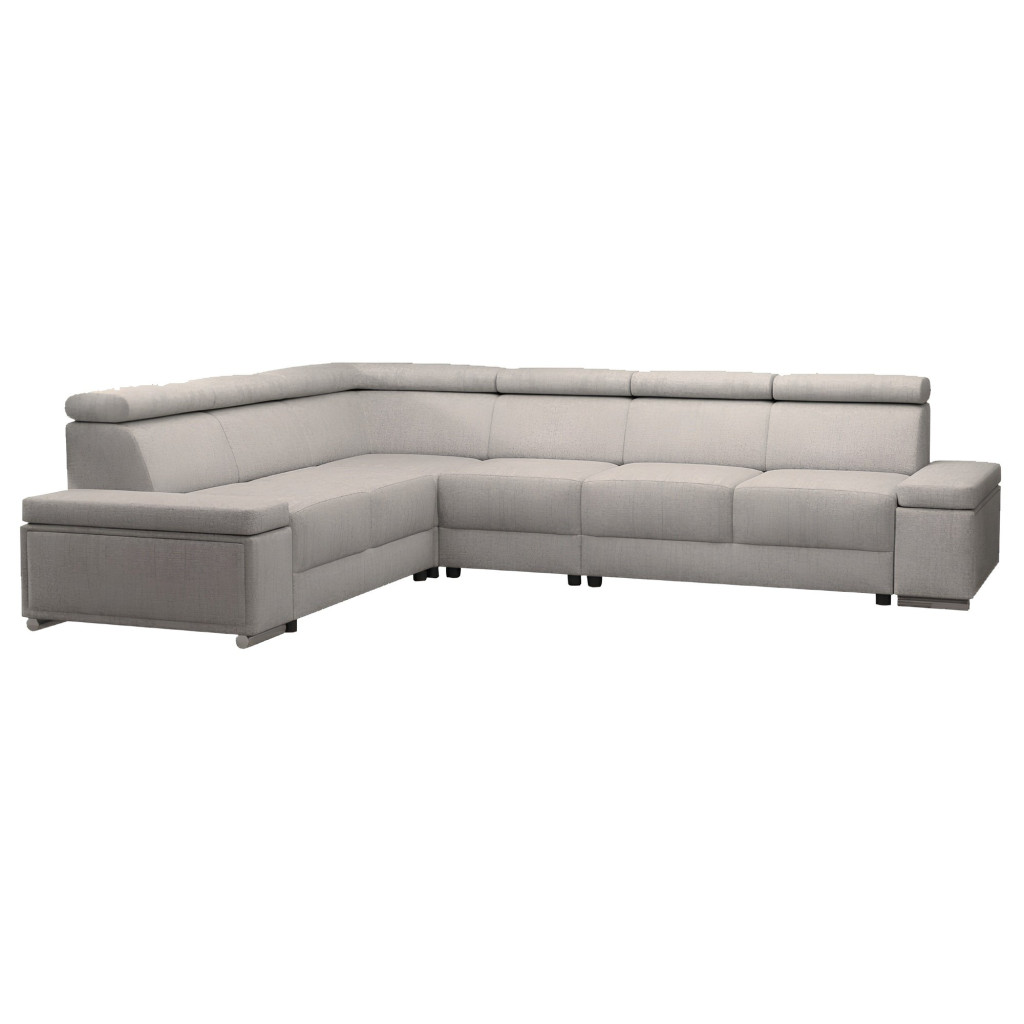 Ülőgarnitúra, szürkésbézs Taupe, balos, BOBY (RP)