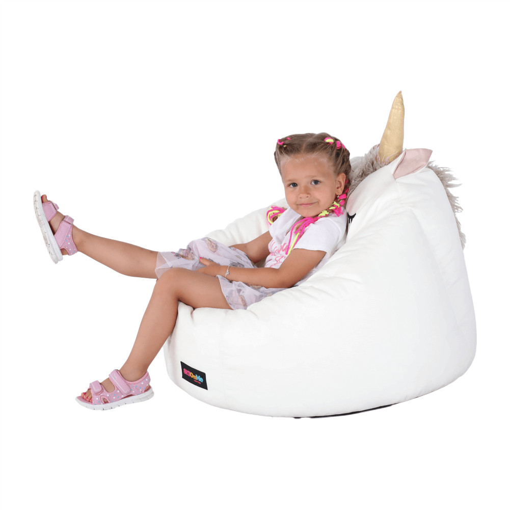 Babzsák unikornis, fehér, INOROG (RP)