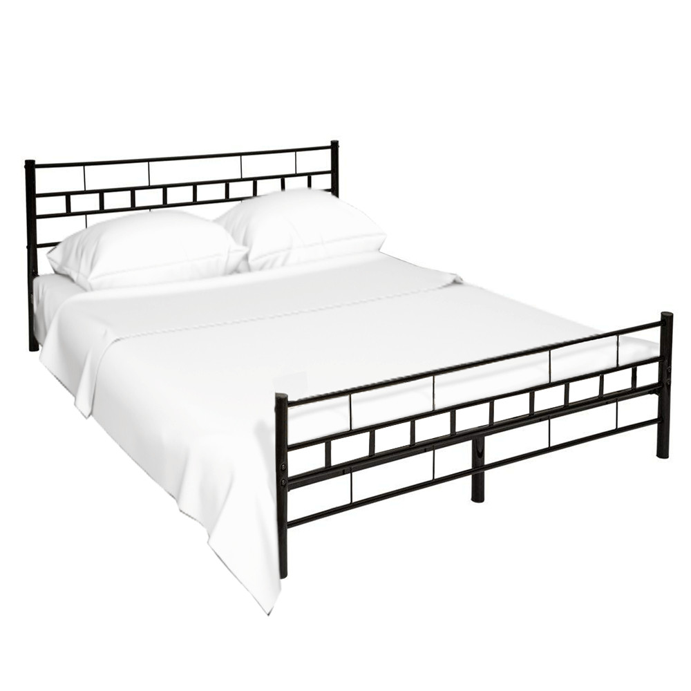 Ágy, fekete, 160x200, TAJGI (RP)