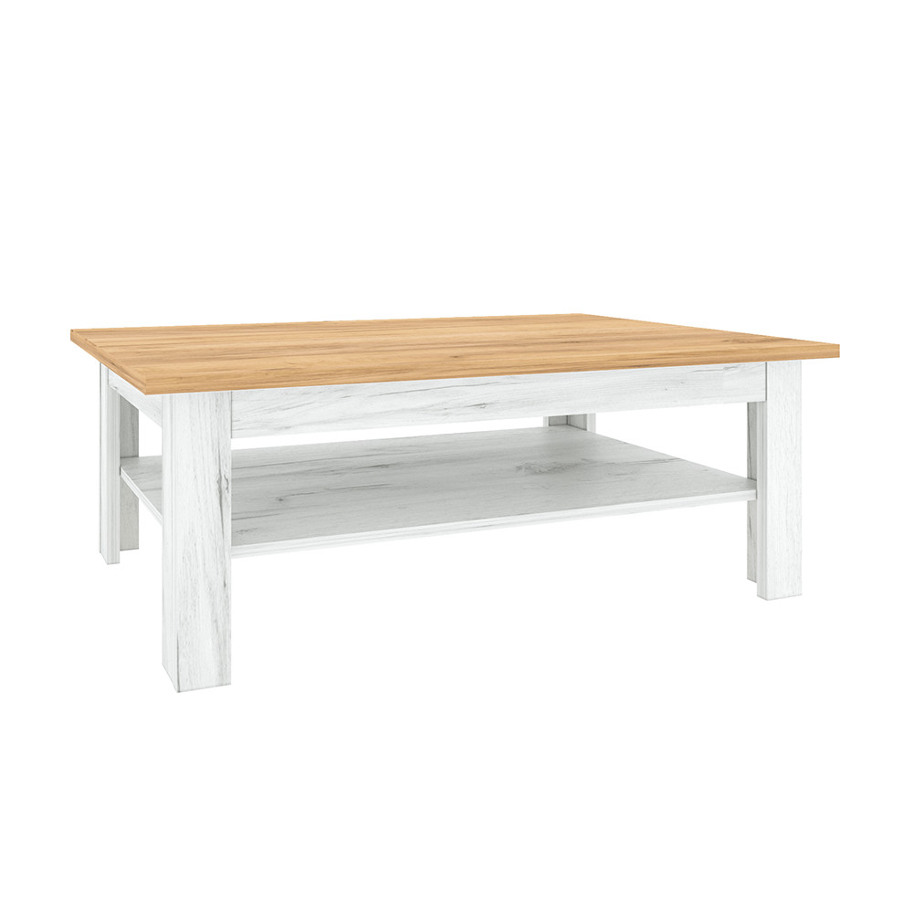 Dohányzóasztal T2, tölgy craft arany/tölgy craft fehér, SUDBURY (RP)