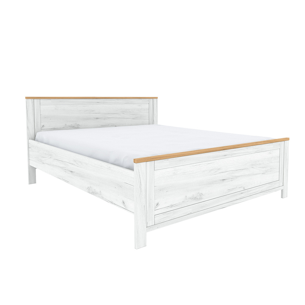 Ágy Z2, 160x200, tölgy craft arany/tölgy craft fehér, SUDBURY (RP)