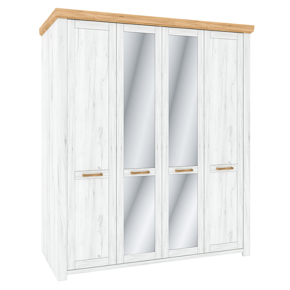 Akasztós szekrény Q, tölgy craft arany/tölgy craft fehér, SUDBURY (RP)