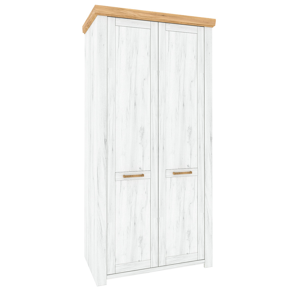 Akasztós szekrény F, tölgy craft arany/tölgy craft fehér, SUDBURY (RP)