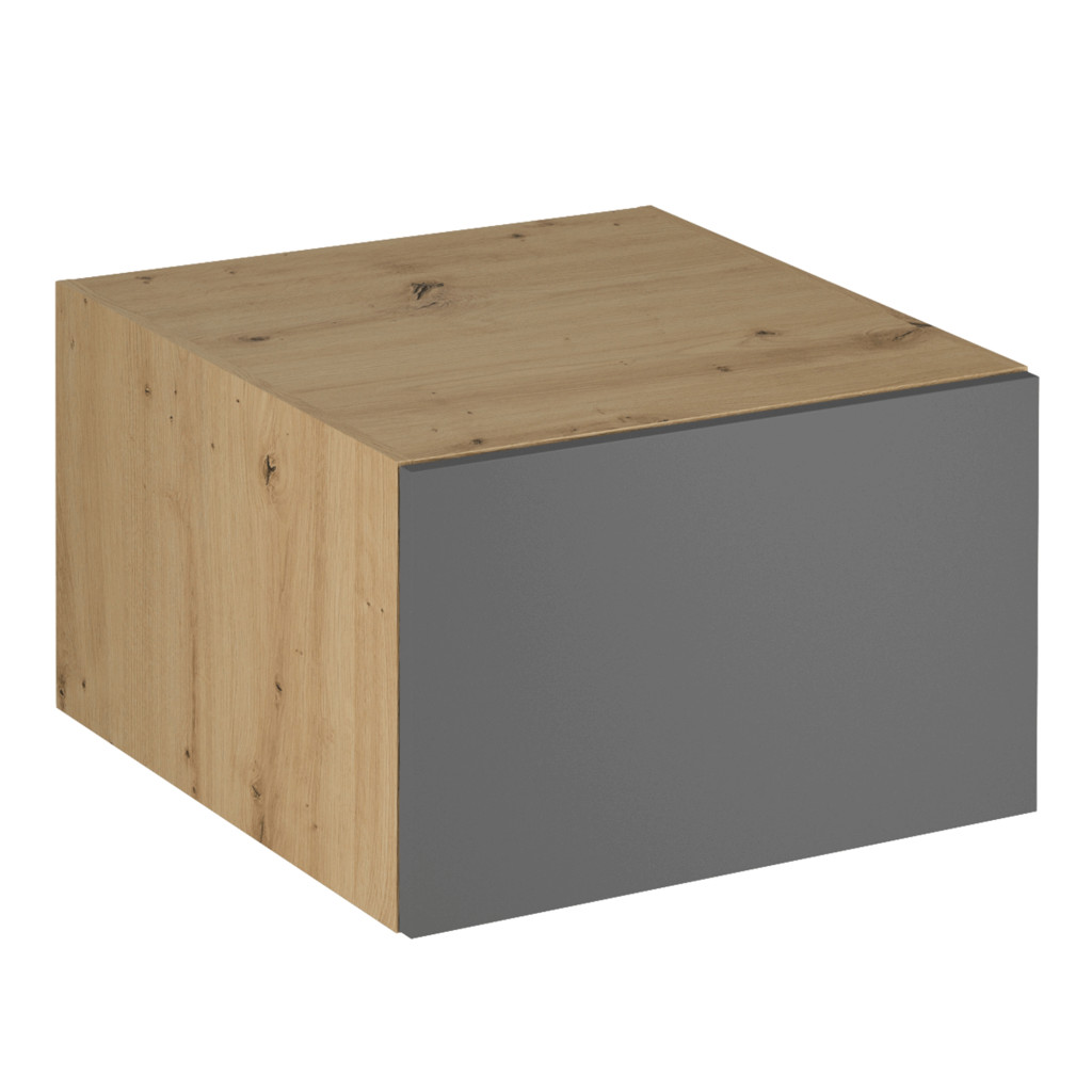 Felső szekrény, artisan tölgy/szürke matt, LANGEN N60 (RP)