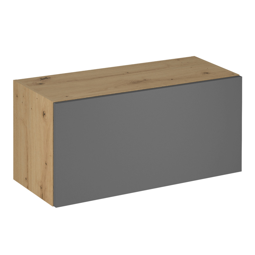 Felső szekrény, artisan tölgy/szürke matt,  LANGEN G80K (RP)