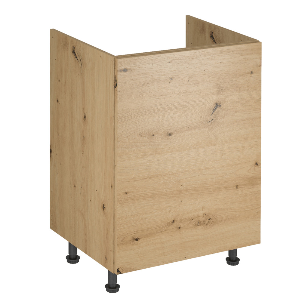 Mosogató szekrény, artisan tölgy, univerzális, LANGEN D60Z (RP)