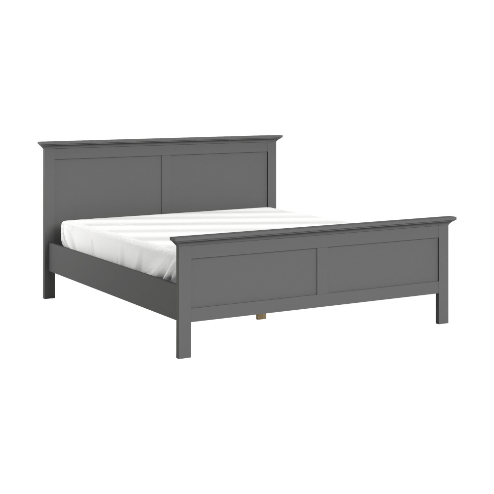 Ágy, szürke, 180x200, PARIS 76703 (RP)