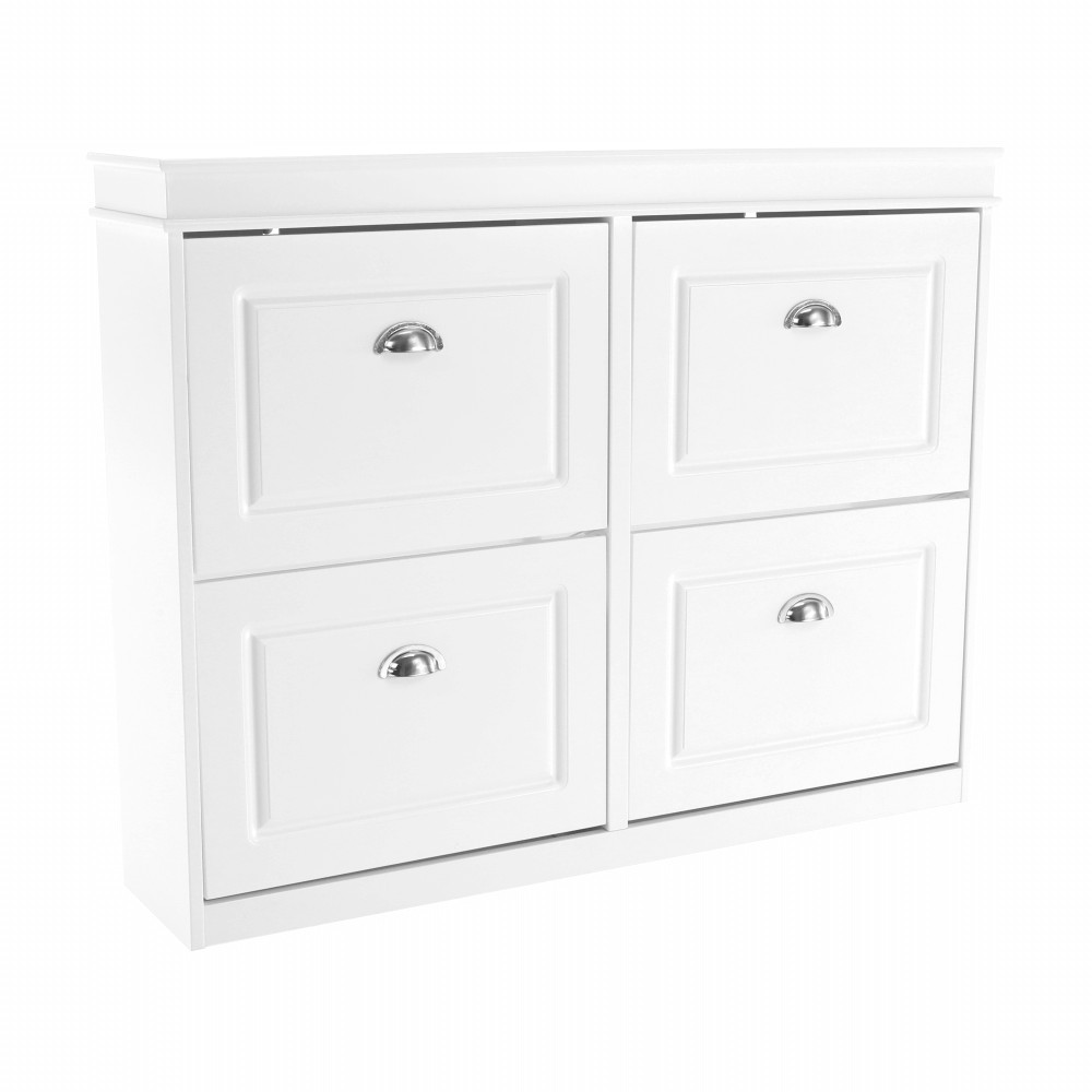 Cipőpolc, 2-soros, fehér, SEBER TYP 5 (RP)