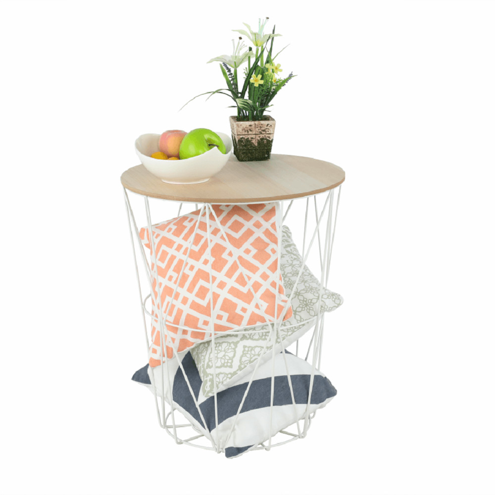 Kisasztal, természetes/fehér, NANCER TYP 3 (RP)