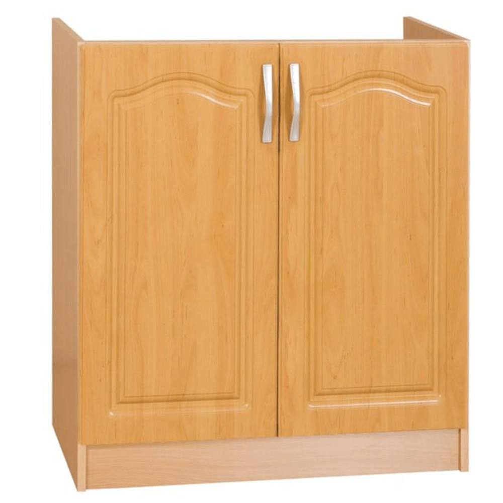 Konyhaszekrény, alsó, duplaajtós, égerfa  LORA MDF NEW S80ZL (RP)