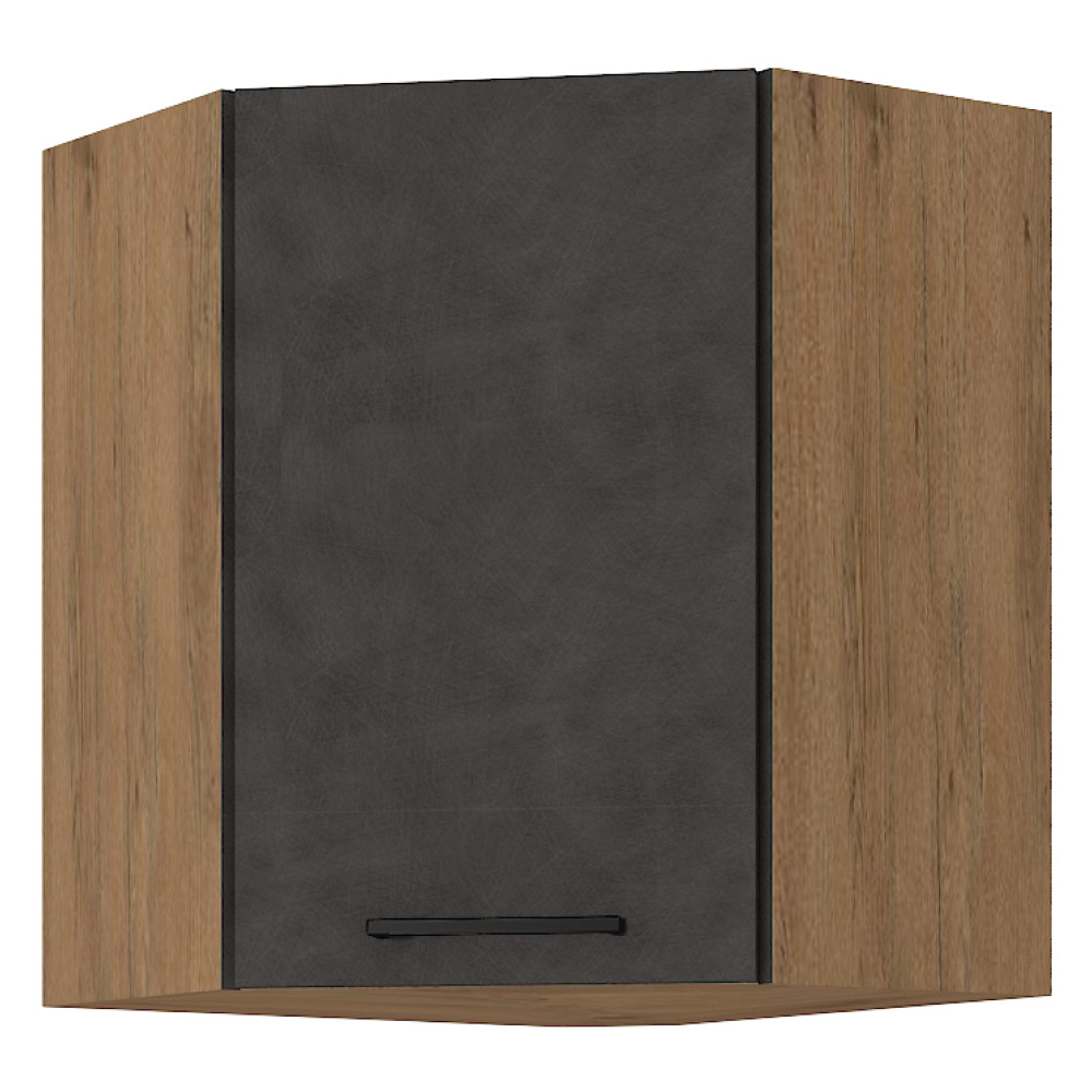 Felsőszekrény, tölgy lancelot/szürke matt, VEGA 58x58 GN-72 1F (RP)