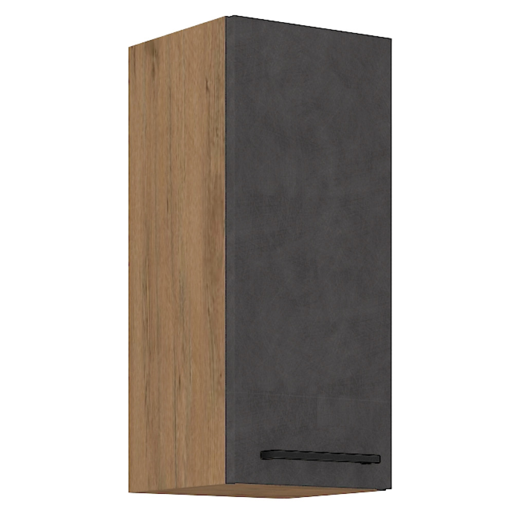 Felsőszekrény, szürke matt/tölgy lancelot, VEGA 30 G-72 1F (RP)