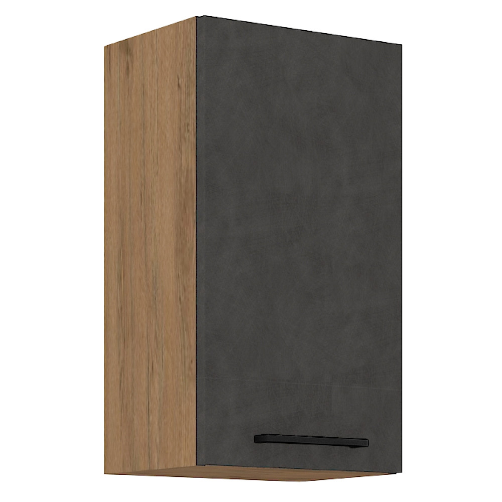 Felsőszekrény, tölgy lancelot/szürke matt, VEGA 40 G-72 1F (RP)