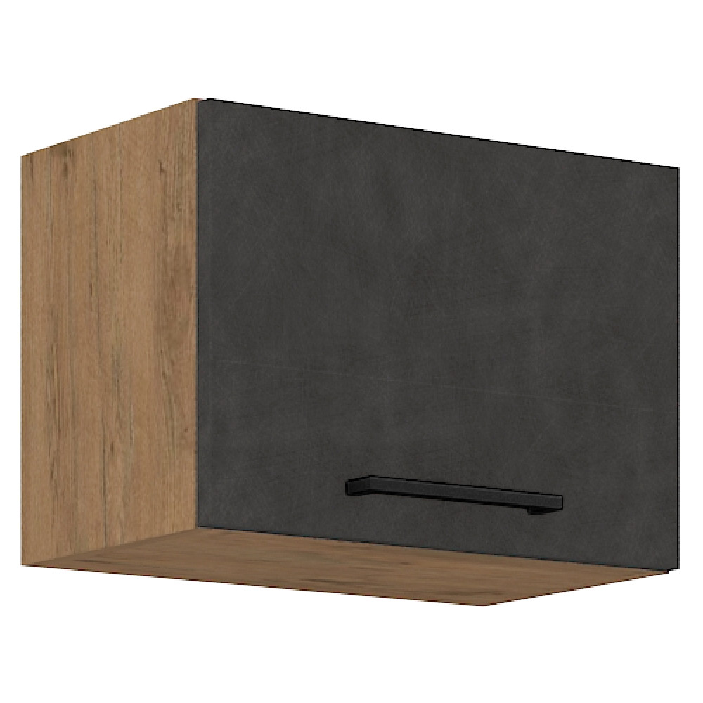 Felsőszekrény, tölgy lancelot/szürke matt, VEGA 50 GU-36 1F (RP)