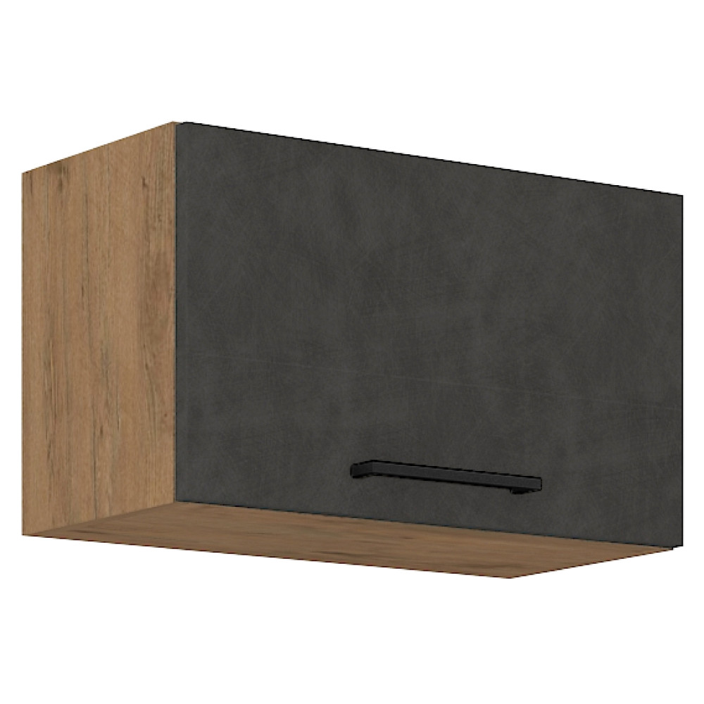 Felsőszekrény, tölgy lancelot/szürke matt, VEGA 60 GU-36 1F (RP)